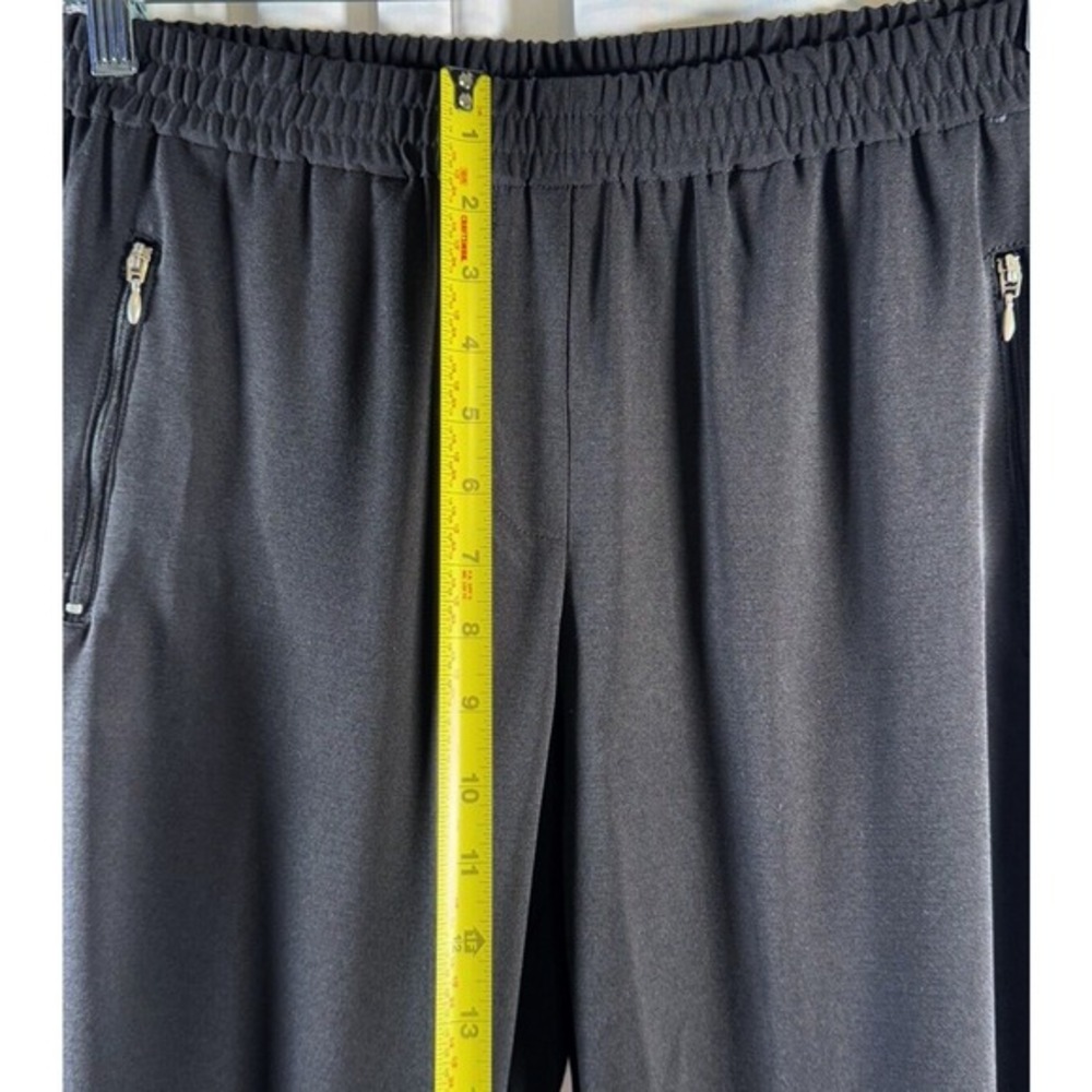 New York & Co Black Stretch Jogger Pants Elastic Waist Zip Pocket M Preppy 74-14 - Picture 8 of 13